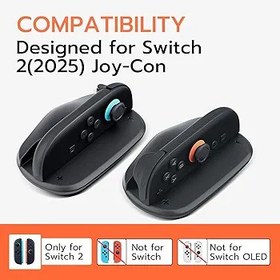 Resim Mcbazel Joycon Nintendo Switch 2 için stand, fare modu denetleyicisini destekler, analog fare standı, koruyucu kılıf, oyun aksesuarı, çizilmez kumanda kolu, Switch 2 2025 için 