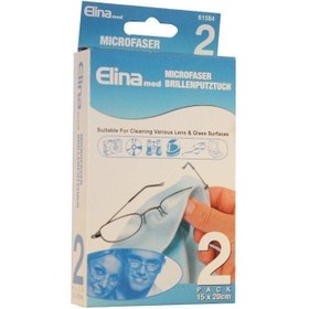 Resim Elina Med Gözlük Temizleme Bezi Mikrofiber 20x15 cm 2'li 