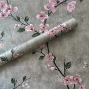 Resim 1 Rulo Vintage Yeşil Çiçekli Kendinden Yapışkanlı Duvar Kağıdı 44.96x499.87 cm - Su Geçirmez PVC Nem Dirençli Yatak Odası, Oturma Odası, Mutfak Dolabı için Kolay Temizlenebilir ve Çıkarılabilir Dekoratif Duvar Kağıdı, Mobilya Yenileme, Şık Desen, Dayanıklı Vinil, Kiralık Daireler İçin 