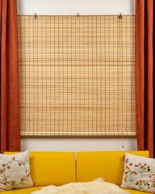 Resim Rodos Ahşap Bambu Stor Perde (120 x 180) 