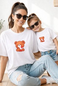 Resim genosha Anne Kız 100% Pamuk T-shirt Mama Mini Mother Daughter TEKLİ FİYAT 