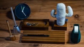 Resim Kayigo Woody Açık Kahverengi Üçlü Ofis Seti - Krem Kaktüs 