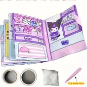 Resim Sanrio için for kuromi Melody Quiet Kitap - Pense Gerektirmeyen DIY El Sanatları Kitabı, Alet Kiti, Çift Taraflı Bant, saç tokası, Dolgu ve Sessiz Kitap Doğum Günü, Cadılar Bayramı, Noel Hediyeleri İçin | Temalı Aktivite Kitabı ve Scrapbooking Seti, Scrapbooking Malzemeleri, Eğlenceli İllüstrasyonlar, Kolay Montaj El Sanatları 