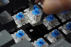 Resim Coverzone Leaven K550 Kablolu RGB Mekanik Klavye - 87 Tuşlu, Işıklı, Ergonomik Tasarım, 150cm Kablo, Bilgisayar PC için, Siyah-Beyaz, Mavi Switch 