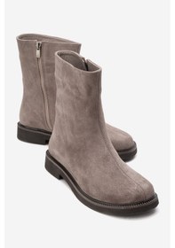 Resim Luvishoes Lucano Vizon Süet Hakiki Deri Kadın Bot Vizon 