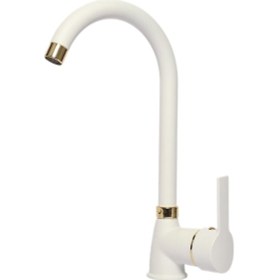 Resim Sardıcı Beyaz Altın Mutfak Eviye Bataryası 