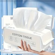 Resim 100 Adet/Paket Tek Kullanımlık Desenli Makyaj Temizleme Peeling Havlusu 