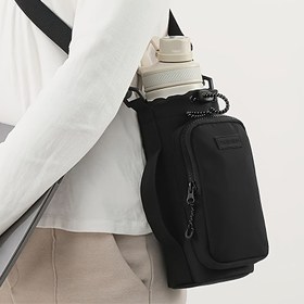 Resim Yalıtımlı Su Şişesi Taşıma Çantası - Dayanıklı Dış Mekan Tasarımı, Ayarlanabilir Omuz Askıları ve Geniş Fermuarlı Cep, Seyahat, Yürüyüş, Kamp ve Açık Hava Maceraları İçin Mükemmel. Hafif, Açık Hava Tutkunları İçin İdeal Seçim, Anneler Günü Hediyesi 