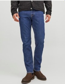 Resim Jack & Jones Jack Jones Mike Model Dar Kesim Erkek Kot Pantolon 12242324 Mavi 