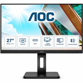 Resim AOC Q27P2CA 27" 75Hz 4Ms HDMI+DP+USB-C WQHD Adaptive-Sync IPS Pivot Vesa Monitör 