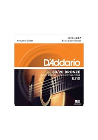 Resim D´Addario Ej10 Akustik Gitar Teli 010 
