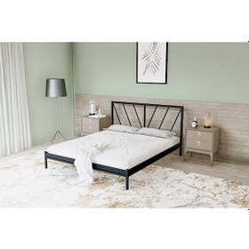 Resim Metalia Gm 227 Gözde Dublex Metal Karyola Siyah 160X200 