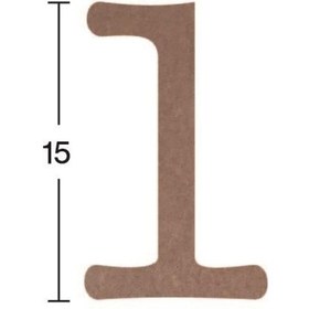 Resim Rakam Ahşap Obje 18Mm - 1 