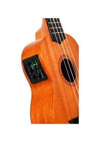 Resim Aklot 24" Concert Boy Maun Ağacı Elektro Ukulele-Kılıf 