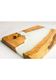 Resim Kesme Tahtası Epoksi Reçine Peynir Şarküteri Kesme Sunum Tahtası 