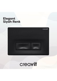 Resim Creavit Ore Mat Siyah Boyalı Kumanda Paneli GP3002.01 Mat Siyah 