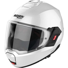 Resim Nolan N120.1 Classic N-Com Modüler Çene Açılır Kask Beyaz 