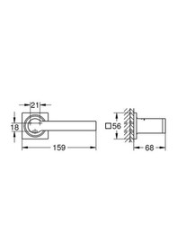 Resim Grohe Allure Tuvalet Kağıtlığı - 40279gn1 Metalik 