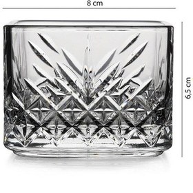 Resim Paşabahçe Timeless Kare Cam 12'li Kase Seti 530240 - Şeffaf 