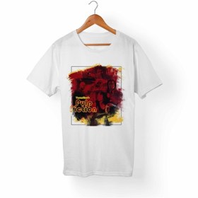 Resim Alfa Tshirt Çocuk Beyaz Pulp Fiction Roman Tişört 