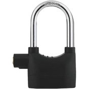 Resim Uzun Kiriş Modeli Açık Kapı Hırsızlığa Karşı Alarm Kilidi Su Geçirmez Anti-pick Motosiklet Bisiklet Asma Kilit 