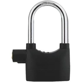 Resim Uzun Kiriş Modeli Açık Kapı Hırsızlığa Karşı Alarm Kilidi Su Geçirmez Anti-pick Motosiklet Bisiklet Asma Kilit 