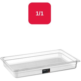Resim Bora Plastik Pc Gastronom 1/1 Küvet Şeffaf - 65 Mm - Bo162 