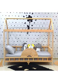 Resim Markaawm Markaawm Ahşap Çocuk Karyola 90X190 Bebek Montessori Yatak Akçaağaç 