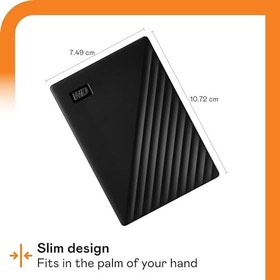 Resim WD 6 TB My Passport taşınabilir harici sabit disk, cihaz yönetim yazılımı, yedekleme ve şifre koruması, PC, Xbox ve PS4 ile uyumlu, siyah 