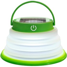 Resim Vkemall Güneş Enerjili Katlanabilir Kamp Lambası, 3 Seviye Parlaklık Ayarlı, Ipx6 Su Geçirmez, 6 Led Işık, Taşınabilir Tasarım Çok Renkli 