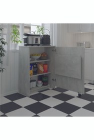 Resim Asra Trend Mutfak Fonksiyonel Kiler Dolabı Katlanır Masa 