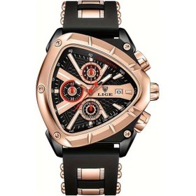 Resim Fochsia Lıge Gülkurusu Siyah Çok Fonksiyonlu Takvimli Işıklı Erkek Genç Kolluk Saati Diğer 