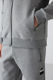 Resim TOMMY LIFE TOMMYLIFE Pamuklu Kalın Yumuşak Dokulu Comfort Fit Baskılı Eşofman Takım - 85236, T14ER-85236 