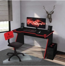 Resim Mydesign Jasper Oyuncu Masası Siyah 