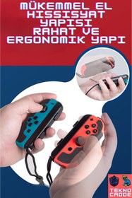Resim beboncool Nintendo Switch/Switch OLED JoyCon AntiSkid Kabartmalı Switch JoyCon Terletmez Kabartmalı Kaplama 