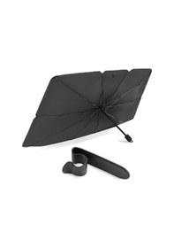 Resim Oto Güneşlik Ve Şemsiye Tutucu Seti Katlanabilir Ön Cam Güneşliği 140x75 Cm Ve Araç İçi Organizer Askı 