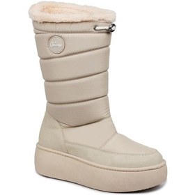 Resim Jump 60116 Suya Dayanıklı Kaydırmaz Taban Bej Kadın Kar Botu Bej 