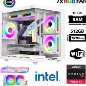 Resim Xaser Eco X20 I7 12700KF 16GB Ddr5 Ram 512GB M.2 Nvme SSD 16GB RX9060 Xt Sıvı Soğutmalı Hazır Oyuncu Sistemi 