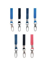 Resim Sarff Metal Akrep Kancalı Kart Askı İpi 1 Cm Mavi 