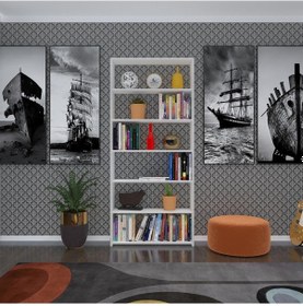 Resim Kenzlife Kitaplık Süper Ga 180*80*19 Byz 6 Katlı Tek Bölme Çift Bölme Opsiyonlu Ofis Mutfak Banyo Dolabı Arkalıksız Çok Renkli 