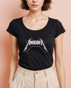 Resim Ankara Metalcisi Geniş Yaka Tişört 