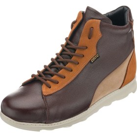 Resim Costo Shoes AG8813 Kahve Özel Seri Vip Dana Derisi Rahat Geniş Kalıp Erkek Bot 45 