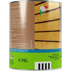 Resim Woodsol Latygrund Dış Mekan Yarı Şeffaf Renkli Ahşap Astar 0000 Clear 0.75 l 