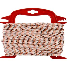 Resim Globe 4,0 Mm Polyester Çok Amaçlı Ip Halat - Beyaz-siyah-turuncu - 30 M. 