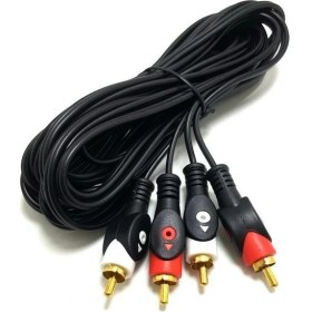 Resim Electroon 2rca 2rca Kablo 5metre Gold Altın Uçlu 