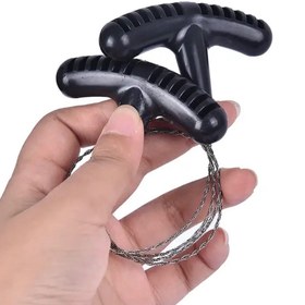 Resim BGA Edc outdoor kamp paslanmaz Çelik tel testere 