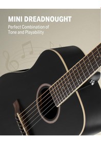 Resim Donner Ec983 Akustik Gitar Seti Siyah 