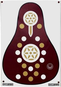 Resim Okcubaba Vinil Geleneksel Okçuluk Hedef Yüzü 80x115 Cm Koyu Kahve 