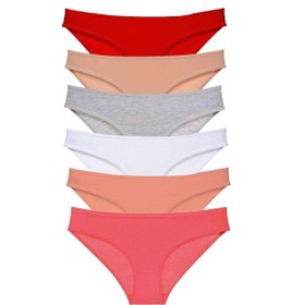Resim Royaleks 6 adet Süper Eko Set Likralı Kadın Slip Külot Renk 5 RYL-EKO6056 Çok Renkli 