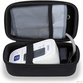Resim Omron, iHealth, Oklar Uyumlu Kan Basıncı Monitörleri için Sert Kabuk Kılıf - Taşınabilir Tansiyon Ölçer Koruyucu, EVA Astarlı İç Yüzey ve File Cebi - Evde Kullanım, Randevular, Kadınlar için Hediye - Omron, iHealth, Oklar Cihazlarla Uyumlu, Ev Sağlık Organizatörü, Sağlam Taşıma Sapı, Kompakt Düzenleyici, Koruyucu Kapak, Yaşlı Bakımı için Seyahat Çantası 